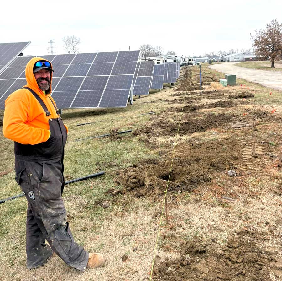 Solar Field Fencing - Arrow Fence Inc - Godfrey IL