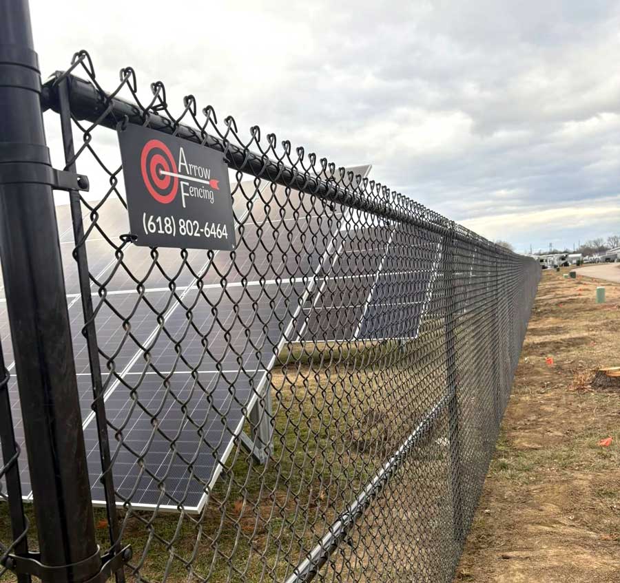 Solar Field Fencing - Arrow Fence Inc - Belleville IL
